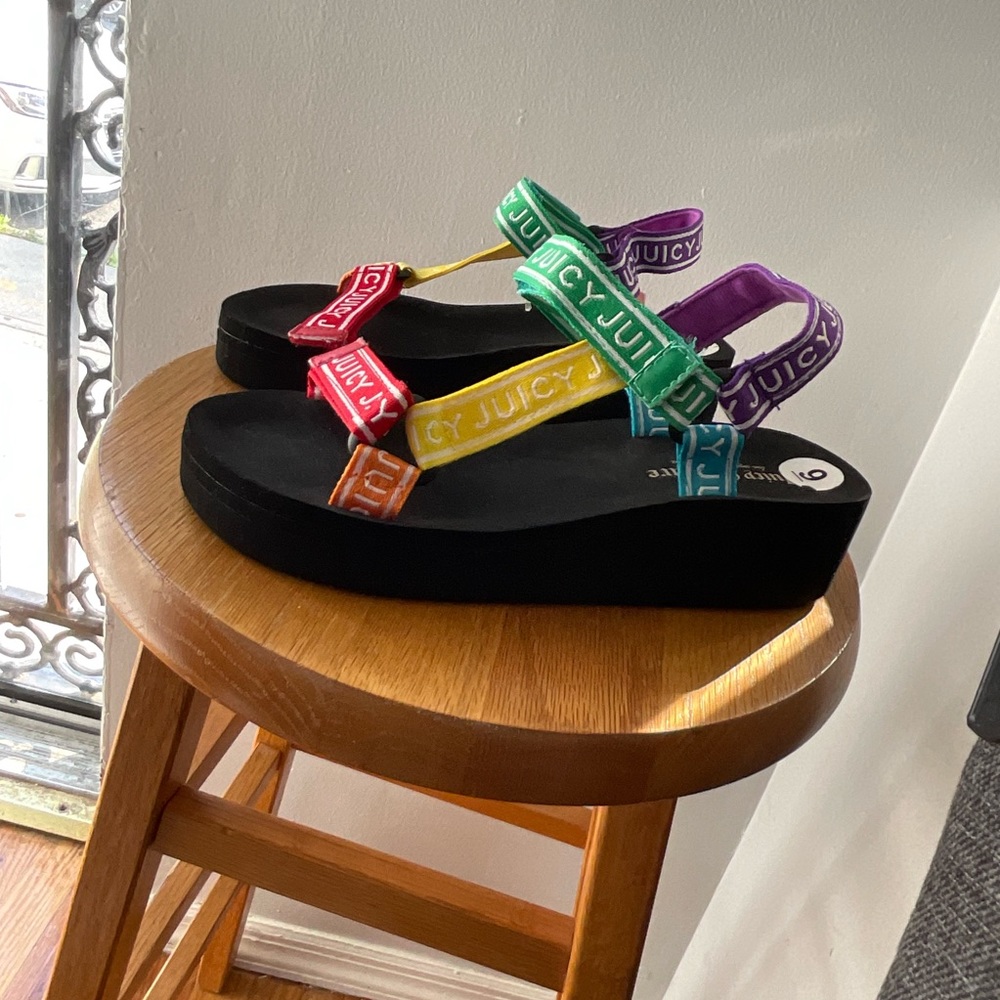 New Juicy Couture Energy platform sandals